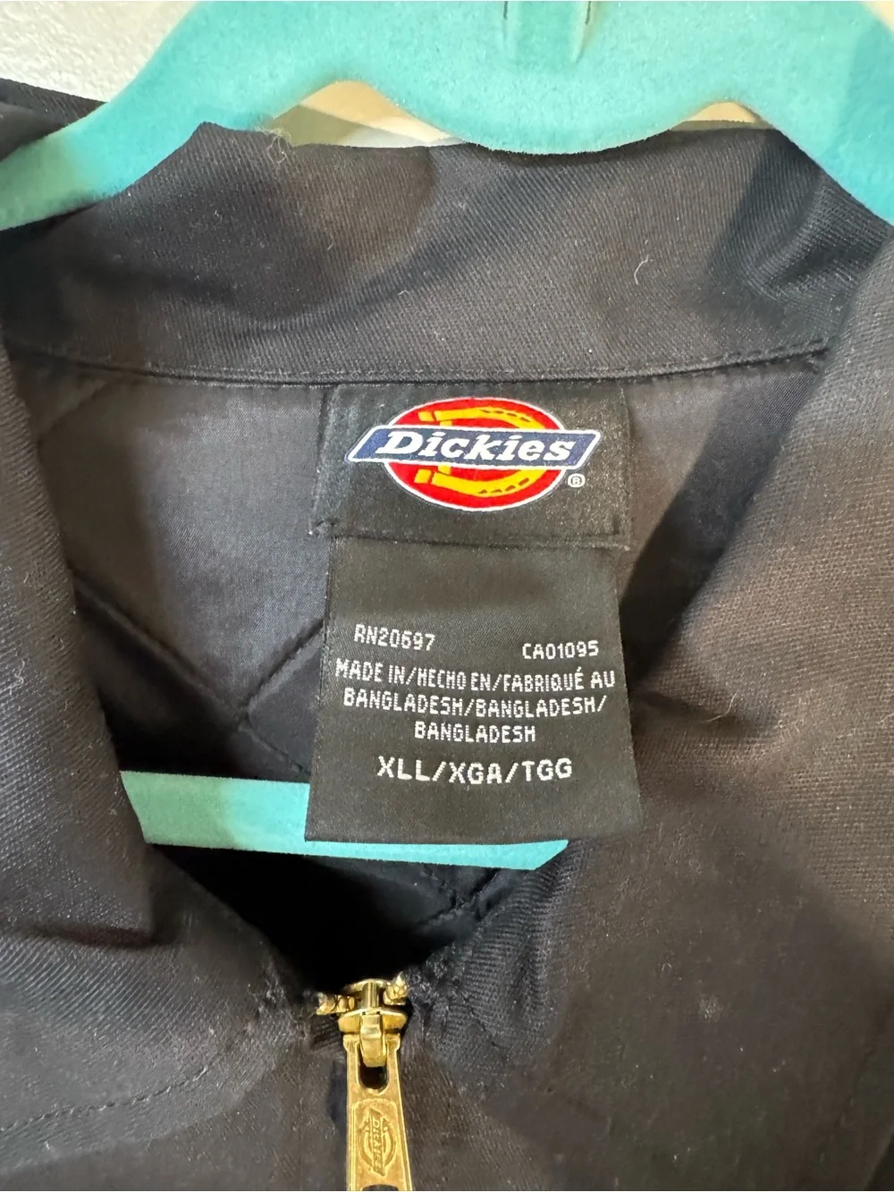 Dickies Men's Black Lightweight Zip Front Jacket